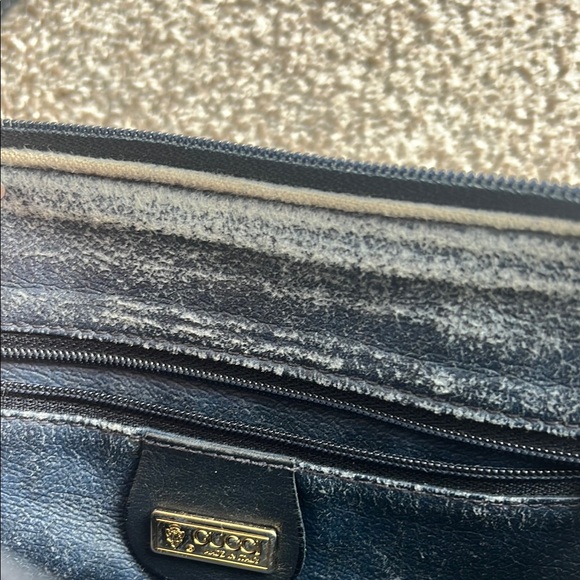 Vintage Gucci Navy and Gray Shoulder Bag - Picture 8 of 11